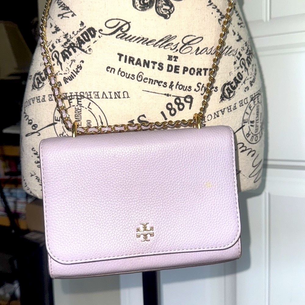 TORY BURCH Elegant Lavender Crossbody Bag